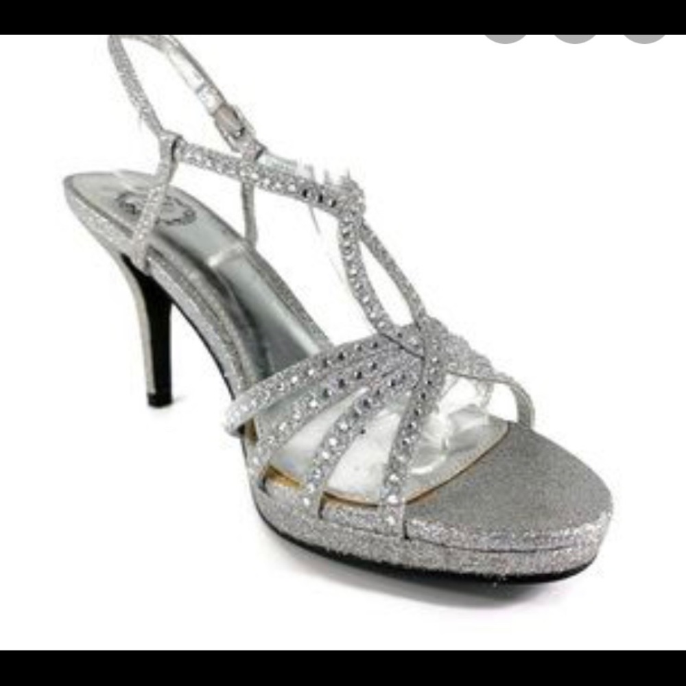 I. Miller Silver Sparky heels